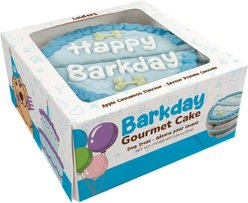 Wufers Giant Shareable 6-Piece Happy Barkday Dog Cake, 1.1-lb, Blue