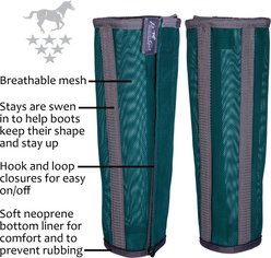 Professional's Choice Deluxe Fitted Horse Fly Boots, 4 count, Emerald, Large slide 2 of 2