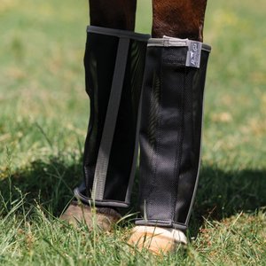Professional's Choice Deluxe Fitted Horse Fly Boots, 4 count, Black, Small