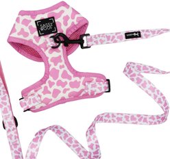 Sassy Woof Strawberry Milk Dog Harness & Leash, XX-Large: 25 to 37-in chest