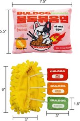 Blushiez Bul-dog Ramen Noodles Snuffle & Squeak Plush Dog Toy, 5.5-in slide 2 of 2