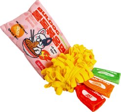 Blushiez Bul-dog Ramen Noodles Snuffle & Squeak Plush Dog Toy, 5.5-in slide 1 of 2