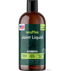 Wuffes Advanced Joint Liquid Hip & Joint Support with Glucosamine, Chondroitin, UC-II Collagen, Beef Flavored Liquid Supplement for Dogs, 8-fl oz bottle