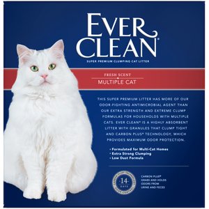Ever Clean Multi-Cat Fresh Scented Clumping Clay Cat Litter, 25-lb box