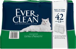 Ever Clean Extra Strength Unscented Clumping Clay Cat Litter, 10.5-lb bag, case of 4 slide 2 of 9