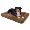 Bedsure Bubble Fleece Dog Bed Mat with Fully Machine Washable, Brown, X-Large Crate