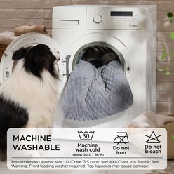 Bedsure Bubble Fleece Dog Bed Mat with Fully Machine Washable, Grey, Large Crate slide 2 of 7