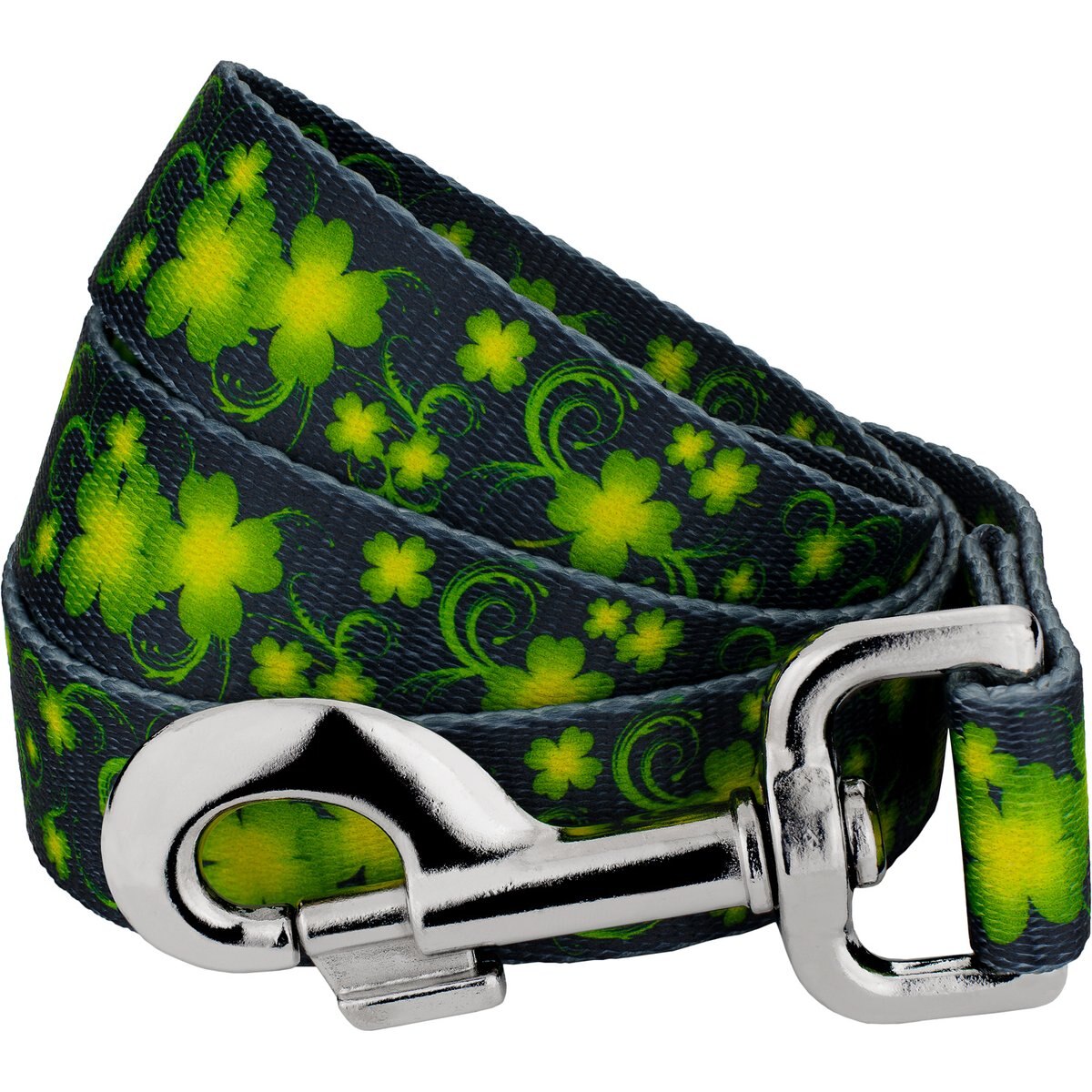 Country Brook Petz Clovers In The Wind Everyday Dog Leash, Green, Medium: 4-ft long, 5/8-in wide