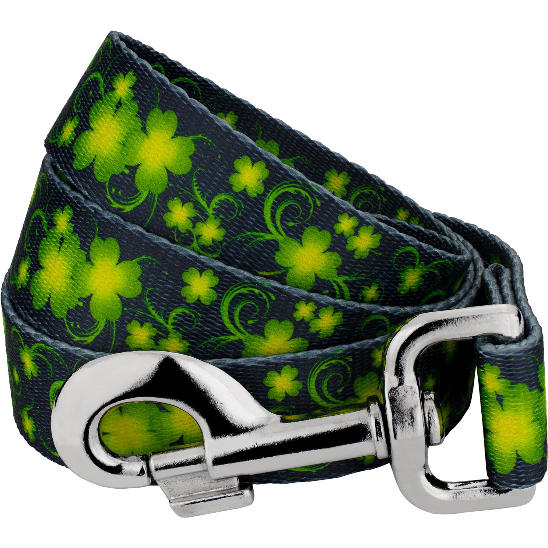 Country Brook Petz Clovers In The Wind Everyday Dog Leash, Green, Large: 4-ft long, 1-in wide
