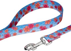 Country Brook Petz Pink April Blossoms Everyday Dog Leash, Blue, Large: 6-ft long, 1-in wide slide 2 of 4