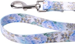 Country Brook Petz Blue Peonies Everyday Dog Leash, Blue, Small: 6-ft long, 1/2-in wide slide 2 of 6