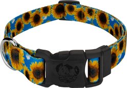Country Brook Petz Sunflowers Everyday Polyester Dog Collar, Yellow, XX-Small: 7 to 9-in neck, 1/2-in wide