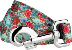 Country Brook Petz Vintage Roses Everyday Dog Leash, Red, Medium: 4-ft long, 5/8-in wide