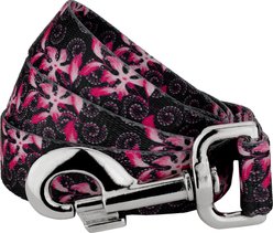 Country Brook Petz Pink Honeysuckle Breeze Everyday Dog Leash, Black, Medium: 4-ft long, 5/8-in wide