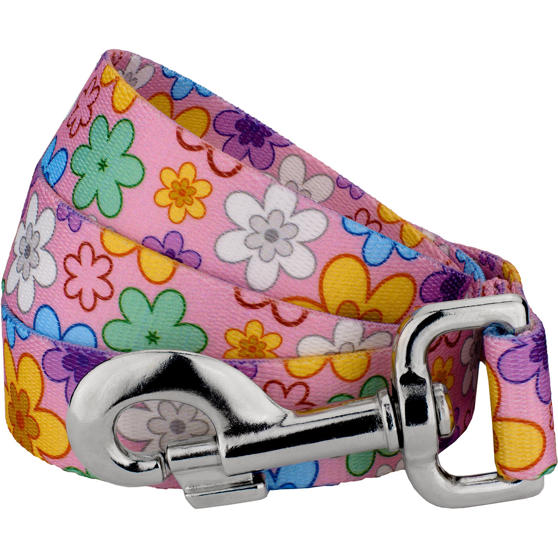 Country Brook Petz May Flowers Everyday Dog Leash, Multicolor, Large: 4-ft long, 1-in wide