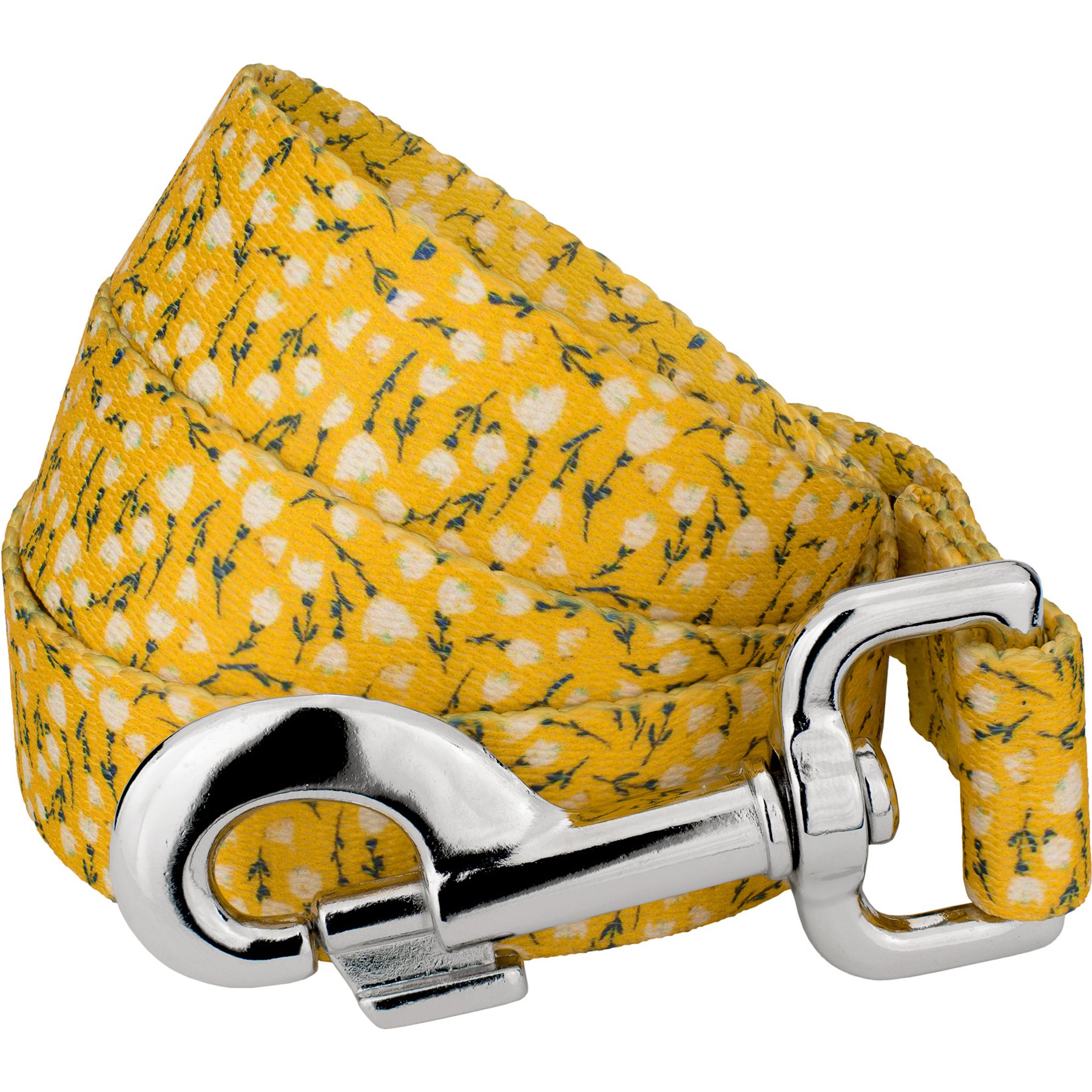 Country Brook Petz Spring Cottagecore Everyday Dog Leash, Yellow, Small: 4-ft long, 1/2-in wide
