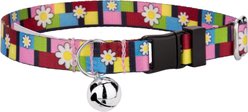 Country Brook Petz Spring Daisies Bell Cat Collar, Multicolor, 8 to 12-in neck, 1/2-in neck slide 1 of 4