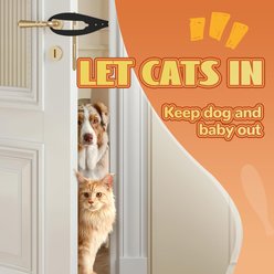NonoPets Adjustable Dog & Cat Door Holder Latch & Door Strap, Black, 2 count slide 2 of 8