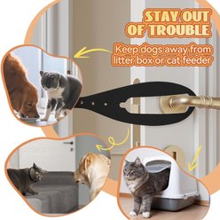 NonoPets Adjustable Dog & Cat Door Holder Latch & Door Strap, Black, 1 count slide 2 of 8