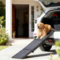 NonoPets 3-Fold Heavy-Duty Portable Non-Skid Dog & Cat Ramp with High-Traction Frosted Surface, X-Large: 70.9-in