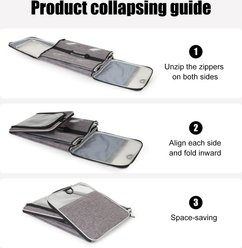 Halinfer Rectangle Bird Travel Carrier with Stand Perch & Metal Pan, 2-lb, Feathered Grey slide 2 of 6