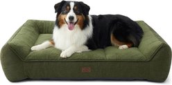 Bedsure SupportMax Orthopedic Waterproof Removable Cover Dog Bed, Green, X-Large