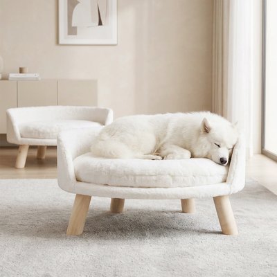Barpor Barpor Round Elevated Sofa Dog Bed, Medium