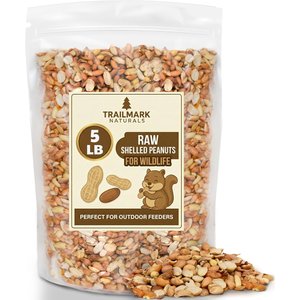 Trailmark Naturals Shelled Raw Peanuts Bird Food, 5-lb bag