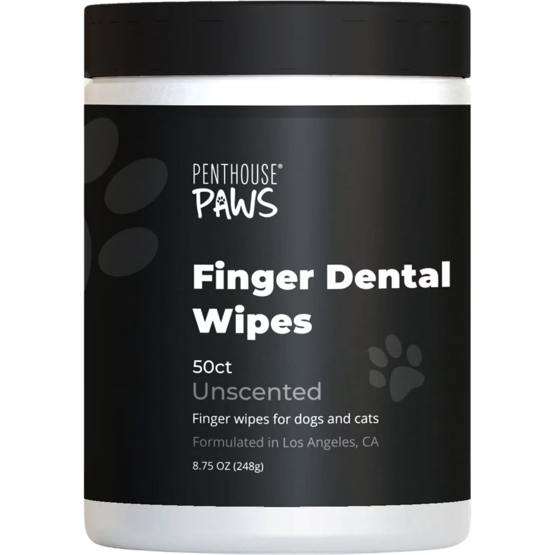 Penthouse Paws Fresh Breath Dog & Cat Finger Dental Wipes, 50 count