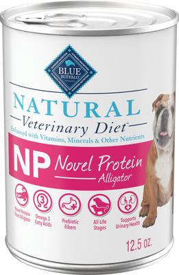 Blue Buffalo Natural Veterinary Diet NP Novel Protein Alligator Grain-Free Wet Dog Food, 12.5-oz, case of 12