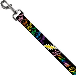 Buckle-Down Grateful Dead Script Bears Skeletons Black Polyester Dog Leash, Multicolor, 4-ft long, 1-in wide slide 2 of 3