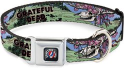 Buckle-Down Grateful Dead Dave'S Picks Volume Nine Montana Cover Art Metal Seatbelt Buckle Polyester Dog Collar, Multicolor, Large: 15 to 24-in neck, 1-in wide