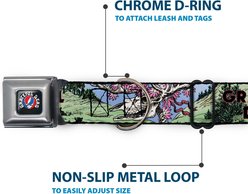 Buckle-Down Grateful Dead Dave'S Picks Volume Nine Montana Cover Art Metal Seatbelt Buckle Polyester Dog Collar, Multicolor, Medium: 11 to 16.5-in neck, 1-in wide slide 2 of 8