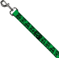 Buckle-Down Grateful Dead Text Skull Roses Polyester Dog Leash, Green, 6-ft long, 1-in wide slide 2 of 3