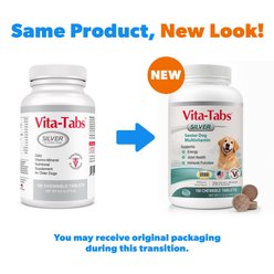 Vita-Tabs Silver Liver Flavored Multivitamin for Senior Dogs, 100 count slide 2 of 9