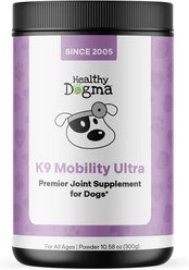 Healthy Dogma K9 Mobility Ultra Liver Flavored Powder Joint Supplement for Dogs, 10.58-oz jar