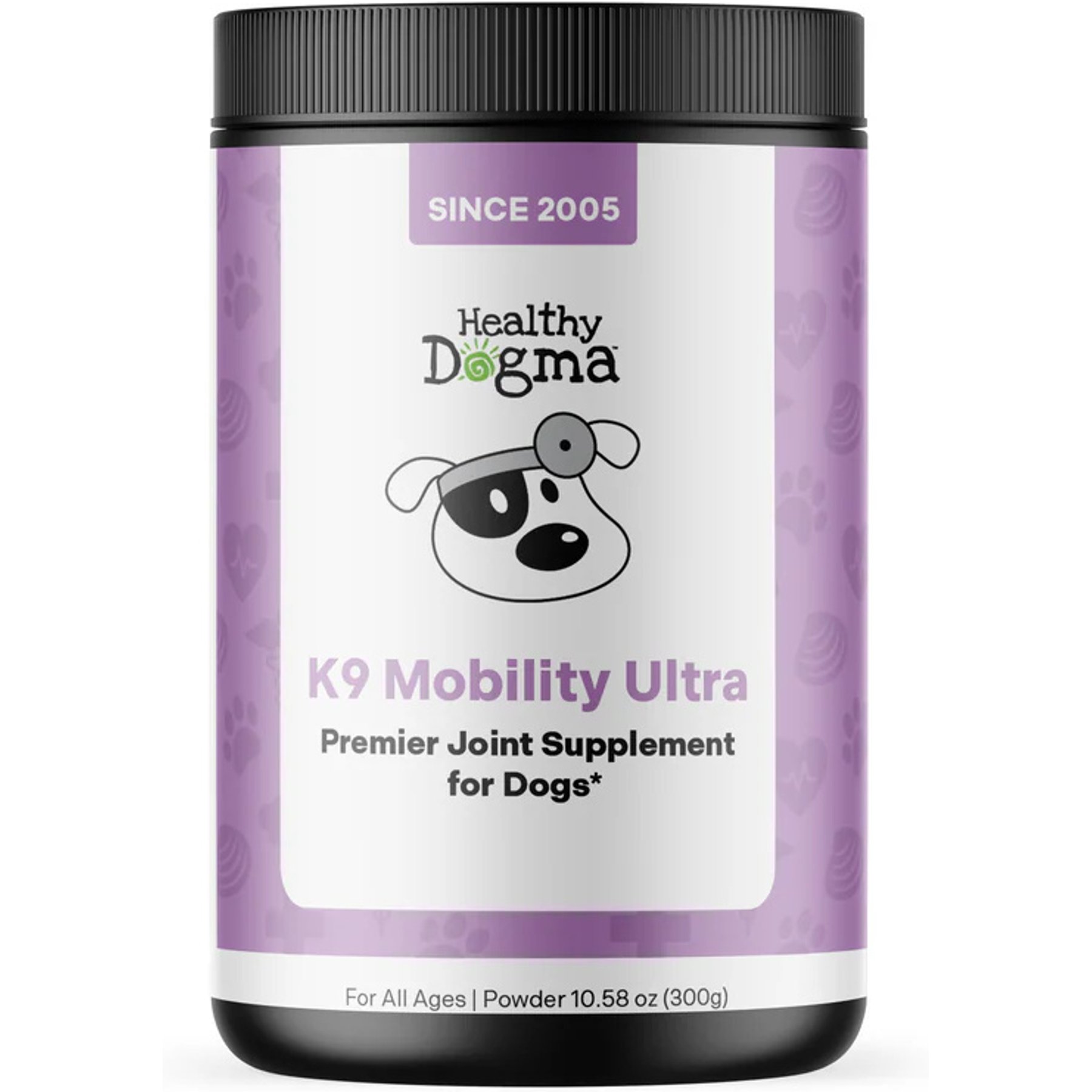Healthy Dogma K9 Mobility Ultra Liver Flavored Powder Joint Supplement for Dogs, 10.58-oz jar