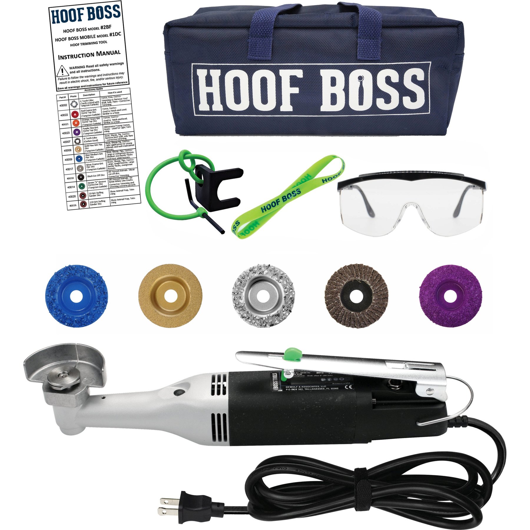 Hoof Boss Complete Electric Plug In Goat Hoof Trimmer Set
