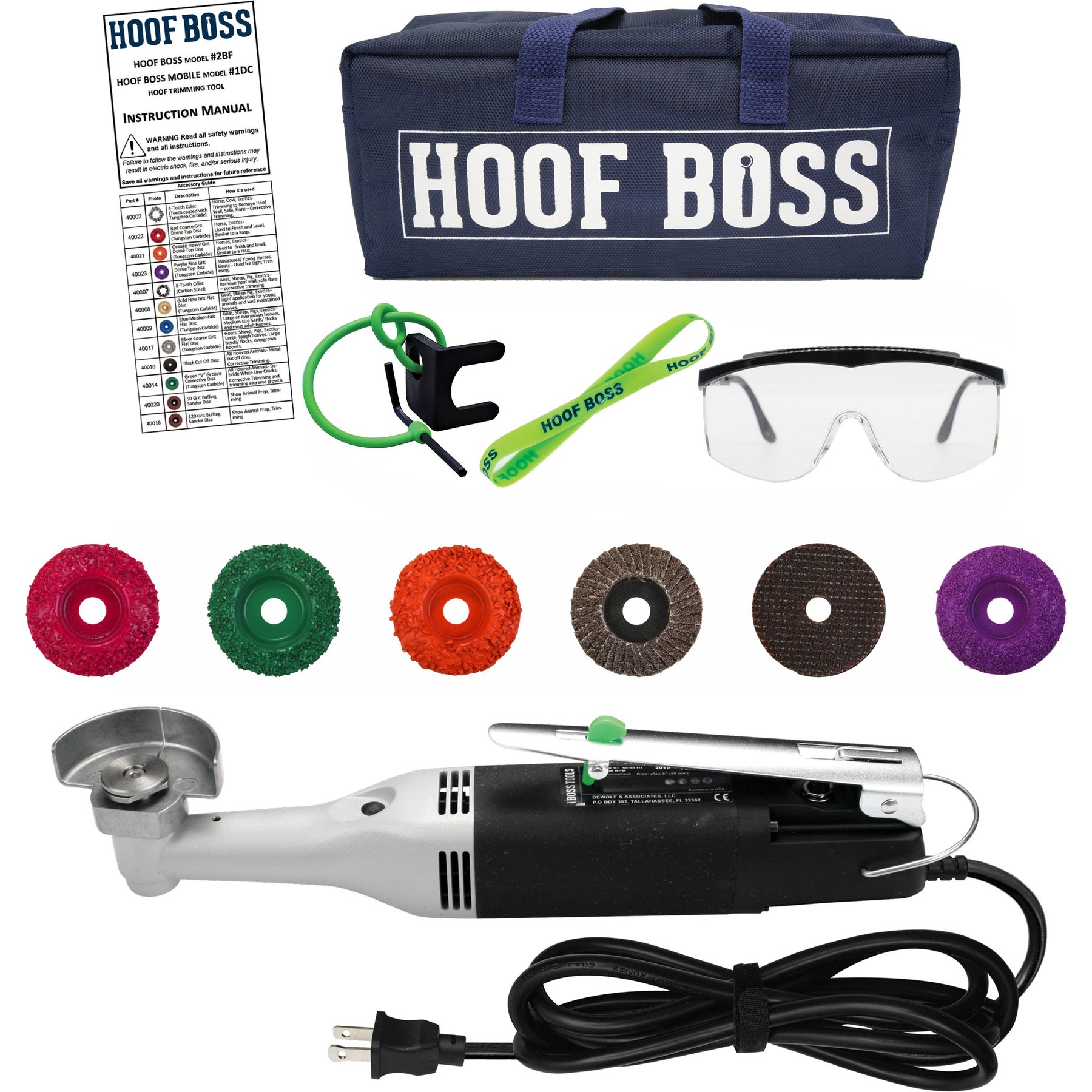 Hoof Boss Complete Electric Plug In Horse Hoof Trimmer Set