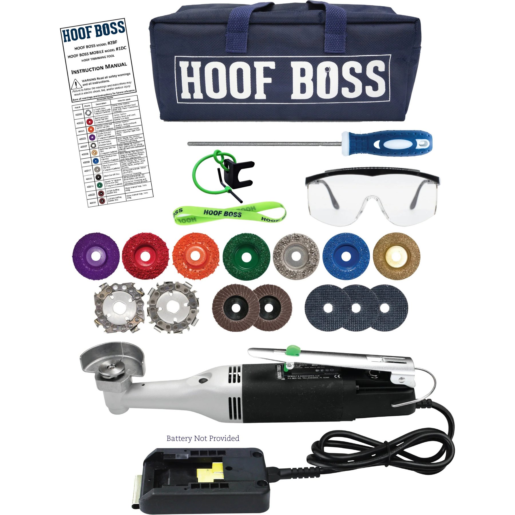 Hoof Boss Trim-It-All Farm Animal Hoof Care Battery Set