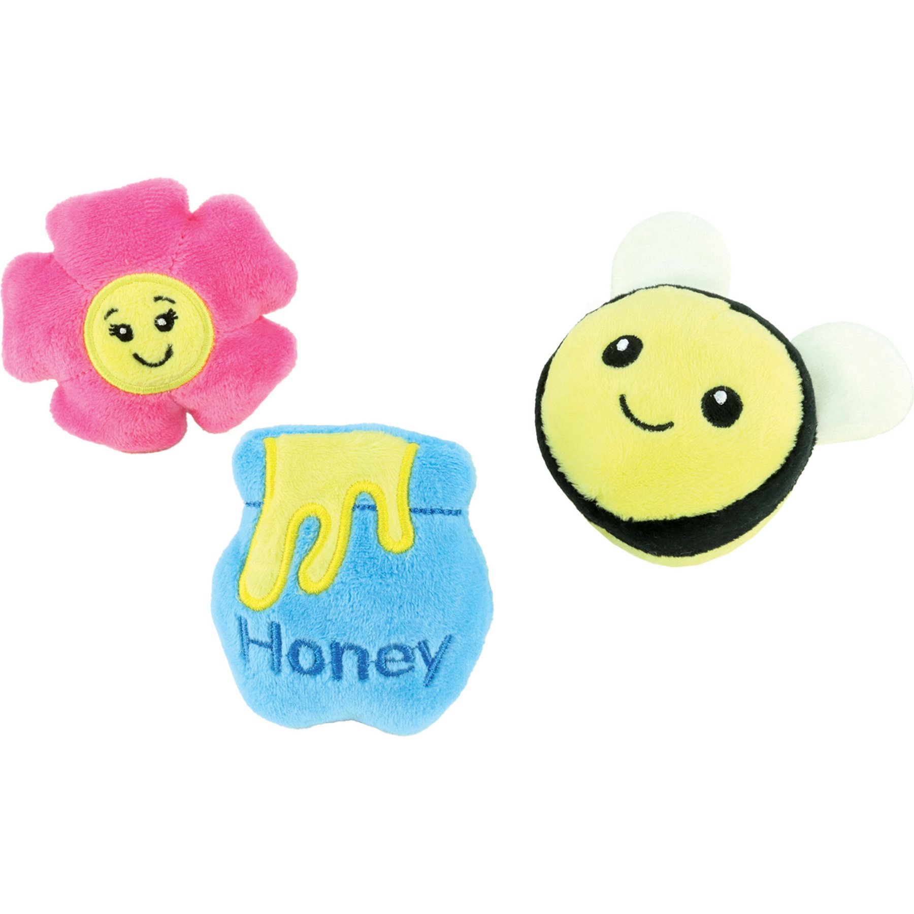 Li'l Pals Honey Bee Dog Toy Combo, 3 count