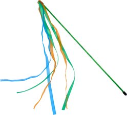 Turbo Teaser Cat Toy with Ribbons, Multicolor