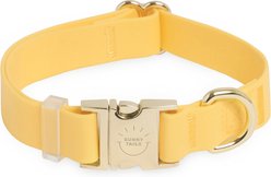 Sunny Tails Cloud Waterproof Dog Collar, Dandelion Yellow, Small: 8 to 12-in neck, 5/8-in wide