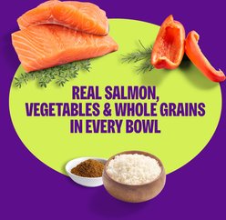 Wellness Protein Bowls Adult Wholesome Grains Salmon, Whitefish & Rice Fresh Alternative Dog Food, 6.2-oz pouch, case of 6 slide 2 of 9