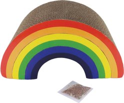 Turbo Rainbow Stack Cat Scratcher Toy, Multicolor slide 1 of 9