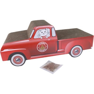 Turbo Turbo Truck Cat Scratcher Toy, Red