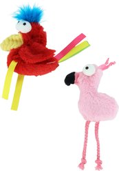 Turbo Whimsy Tropical Bird Cat Toys, 2 count slide 1 of 6