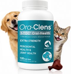 Ora-Clens 1-TDC Periodontal Dog & Cat Supplement, 120 count