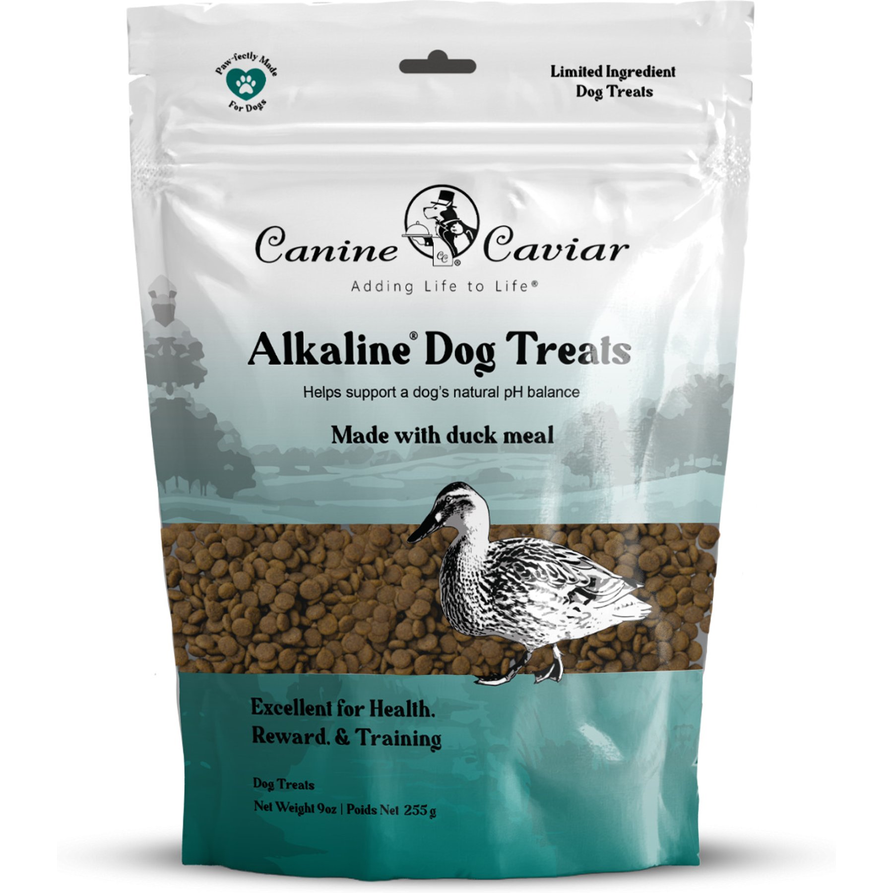 Canine Caviar Omega 3:6:9 Training Duck & Chickpea Alkaline Limited Ingredient Grain-Free Dog Treats, 9-oz bag