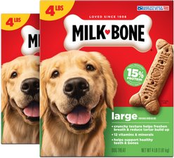 Milk-Bone Original Beef Flavored Crunchy Large Dog Treats, 8-lb bundle